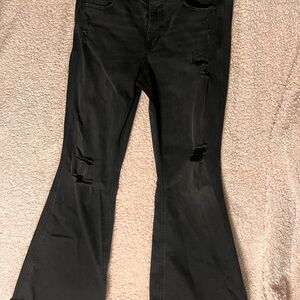 Maurices Black Flare Jeans